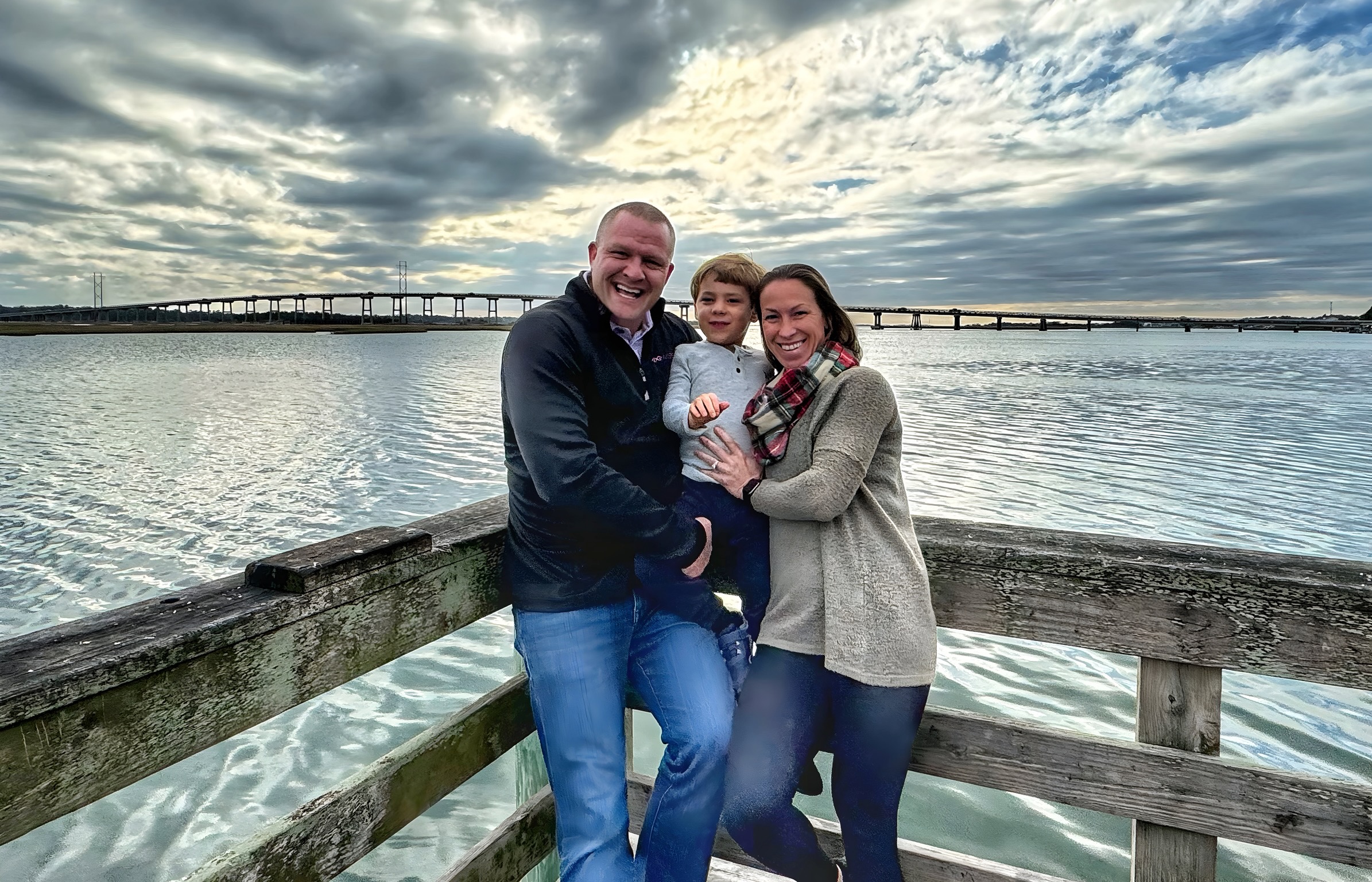 A family in a moment of togetherness